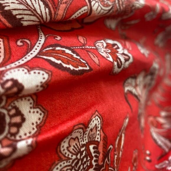 Mango Floral Print Midi Dress Pockets - Picture 5 of 5